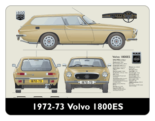 Volvo P1800ES 1972-73 Mouse Mat